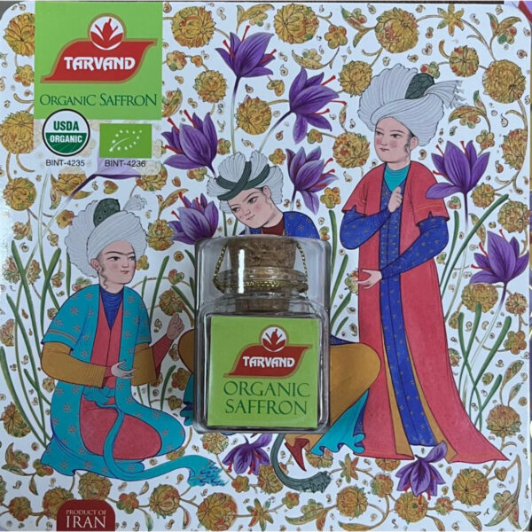 زعفران نگین ارگانیک 2 گرم شیشه ای